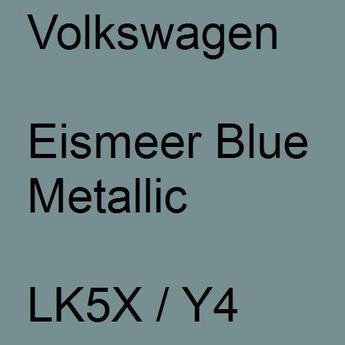 Volkswagen, Eismeer Blue Metallic, LK5X / Y4.